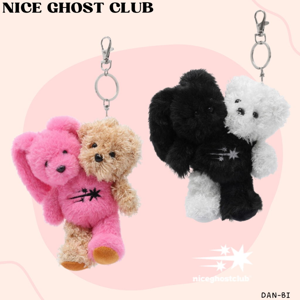 [NICE Ghost CLUB] พวงกุญแจตุ๊กตา Mono Bunny Bear_2COLOR / สินค้า kr แท้ 100% / จัดส่งรวดเร็วจาก kr!