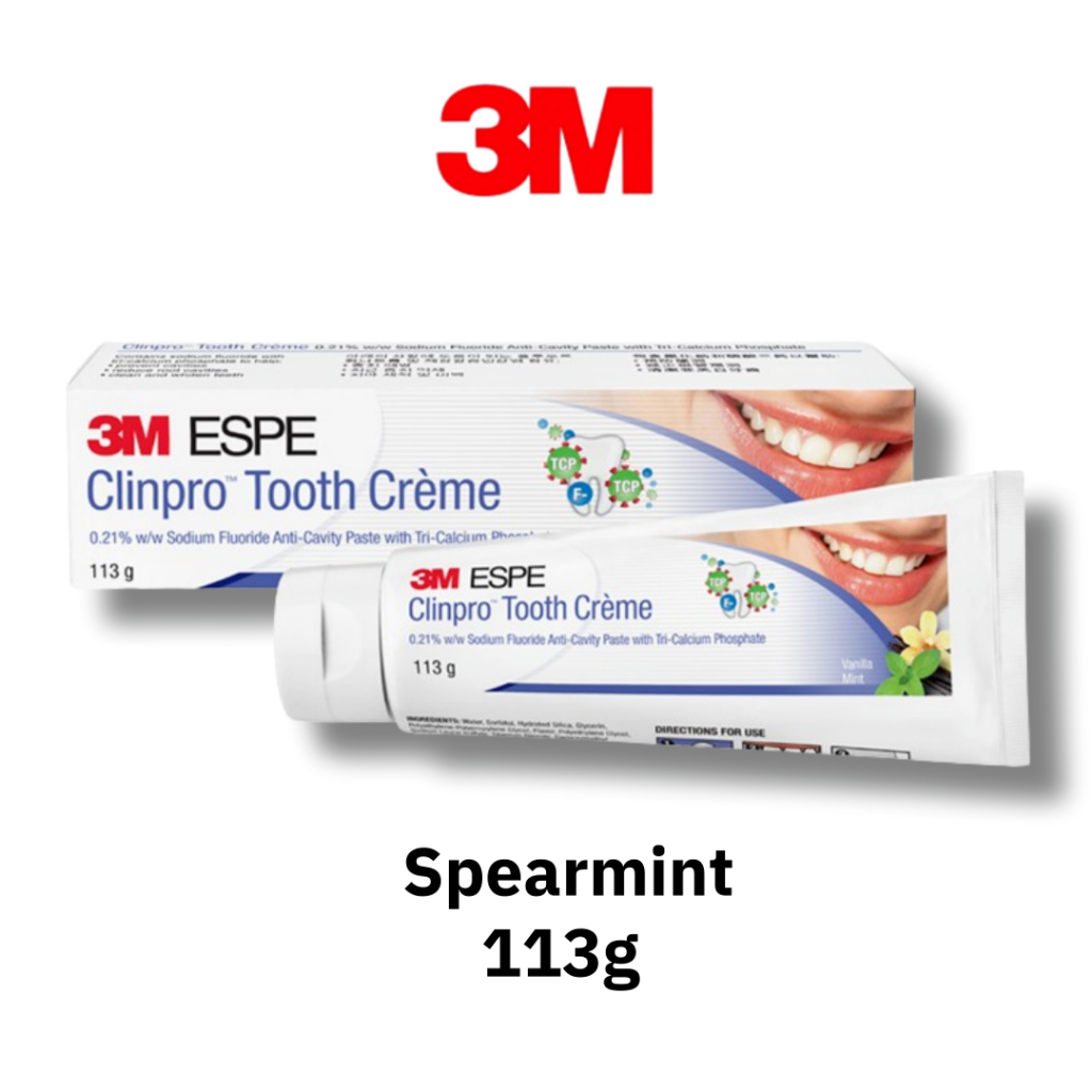 3m Spearmint Clinpro ฟันครีม 0.21% โซเดียมฟลูออไรด์ยาสีฟันป้องกันฟันผุ 113g