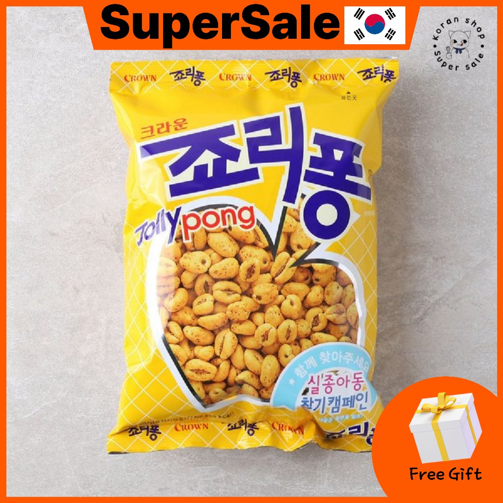 [Crown] Jollypong 74g / ขนมเกาหลี