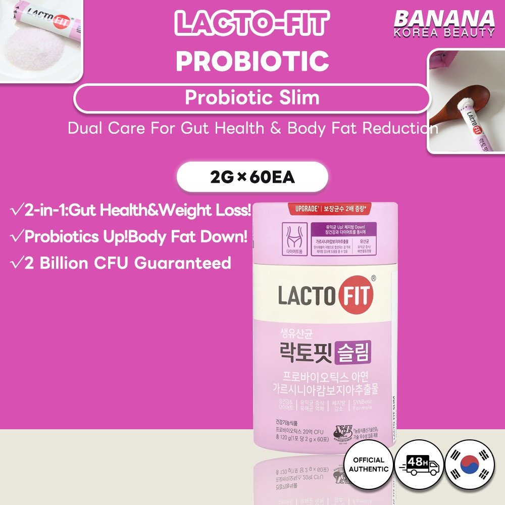 [Lacto-Fit] Probiotic Slim 2g*60 แท่ง
