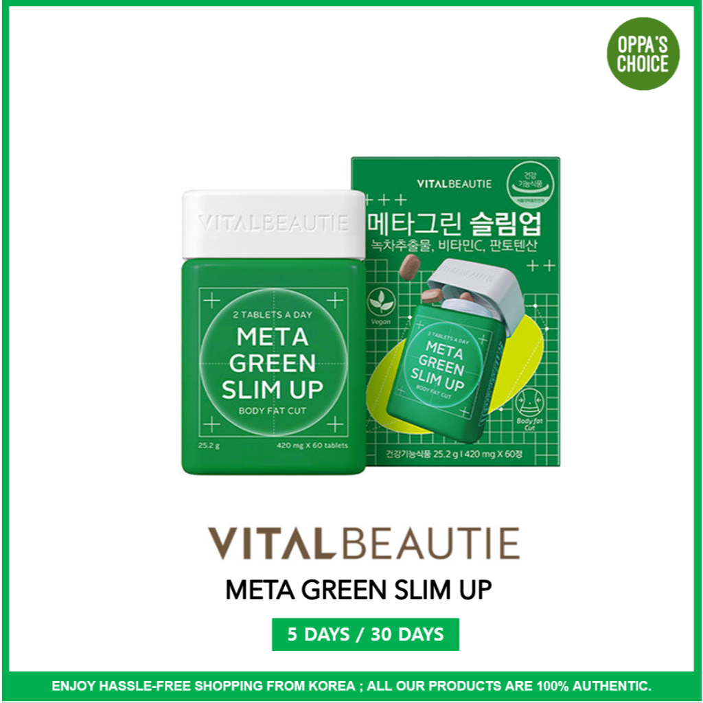 [2024 AD] VITAL BEAUTIE META GREEN SLIM UP 60 TABLETS (30 DAYS)