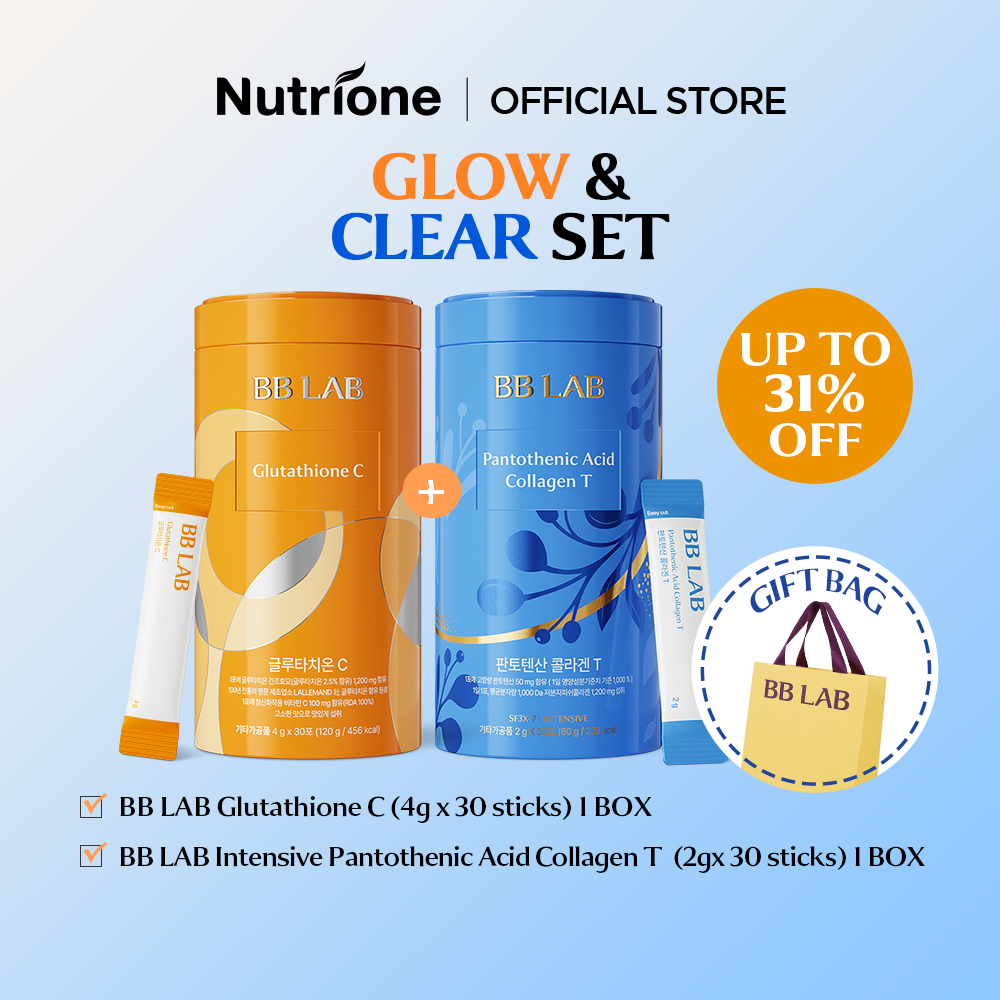 Nutrione Ageless Glow & Wellness SET 2 - Glow & Clear SET (+ถุงของขวัญ)