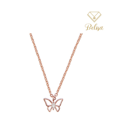 สร้อยคอนาทีเวลลิสาแบบผีเสื้อ BLS-N3016RG