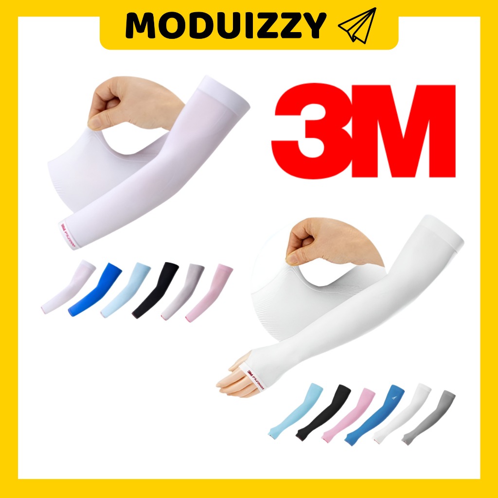 3M * พร้อมสต็อก * คุณภาพสูง UV Protection Cooling Arm Sleeves Wristlet 1 คู่ / 2kind / 6 สี