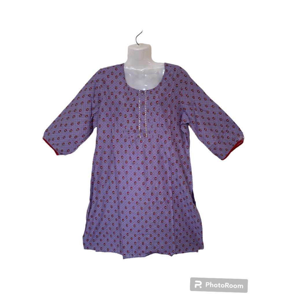 Kurtis สั้น / Cotton Short Kurtis / Indian/ Cotton Clothe -XL Size