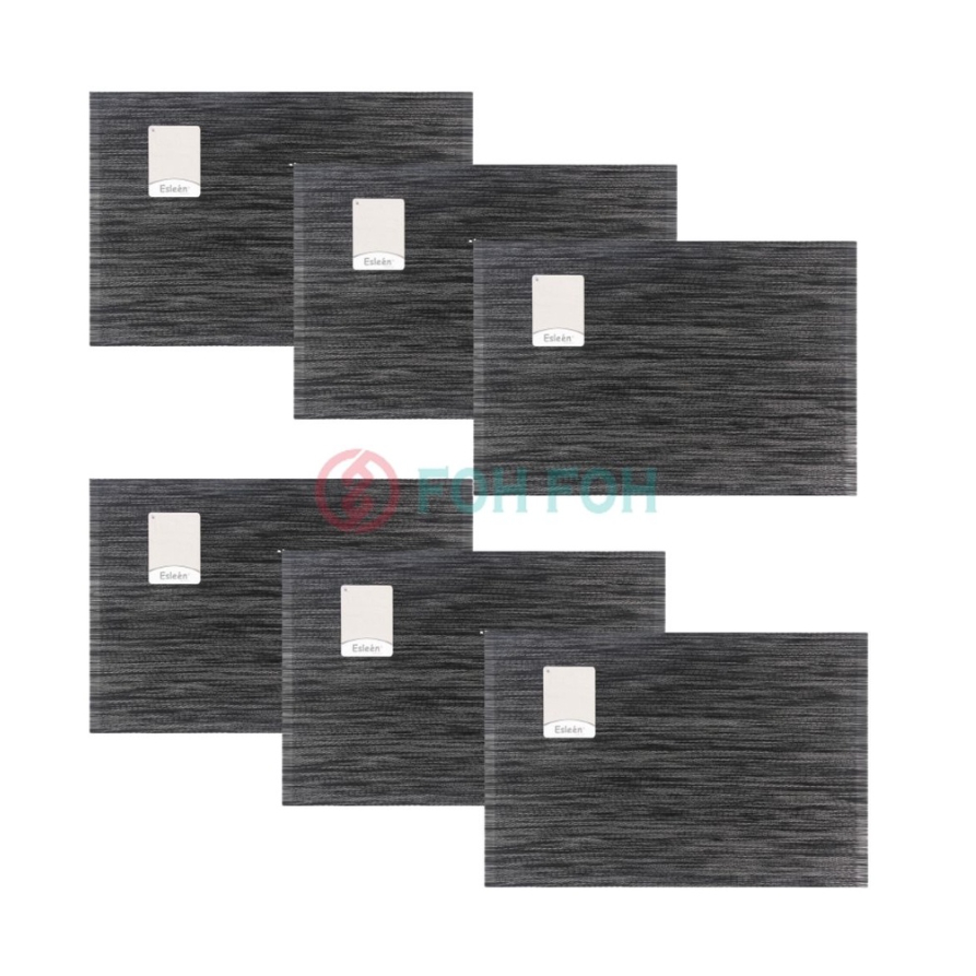 ALGO 6P Modern Vinyl Table Placemat สี่เหลี่ยมผืนผ้า 30x45 ซม. 942