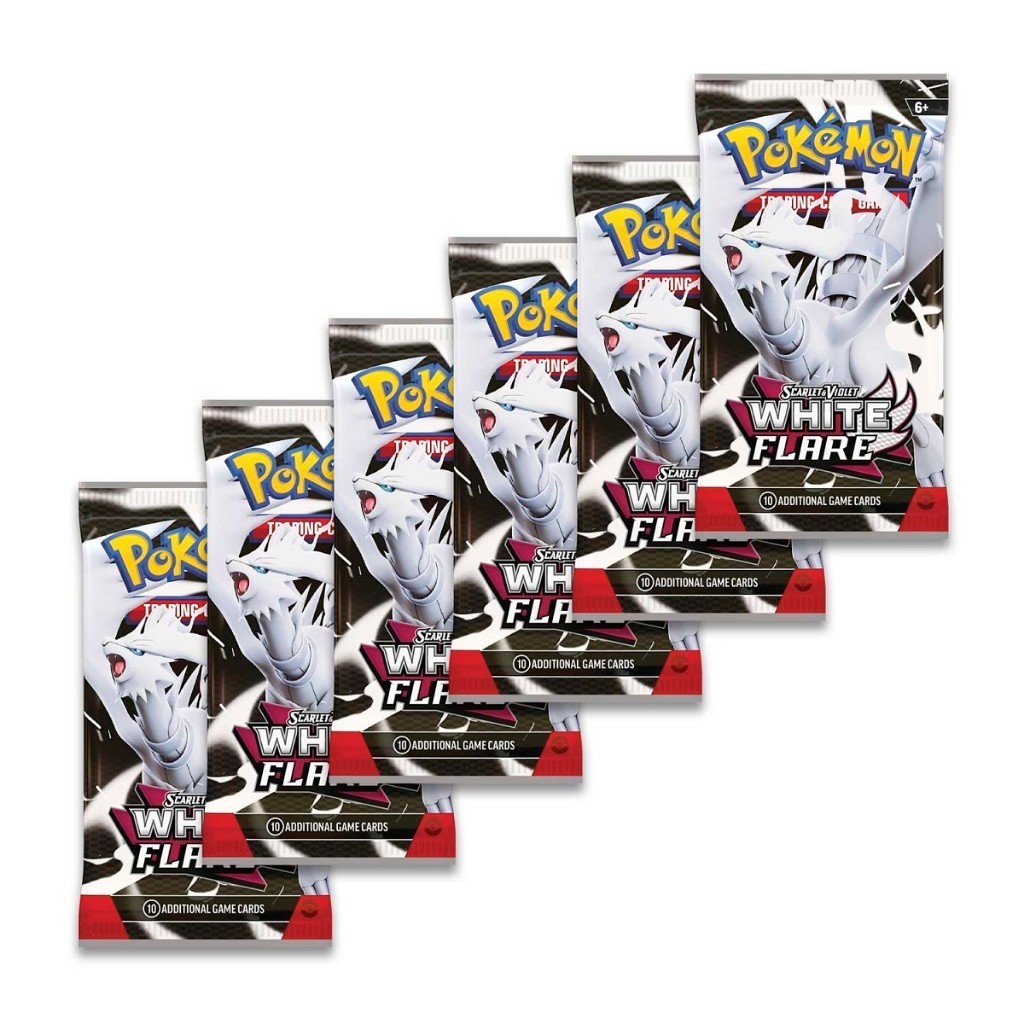 Pokemon TCG: SV10.5 Black Bolt White Flare Booster Packs สลายจาก ETB/โปสเตอร์/Tins/Binder