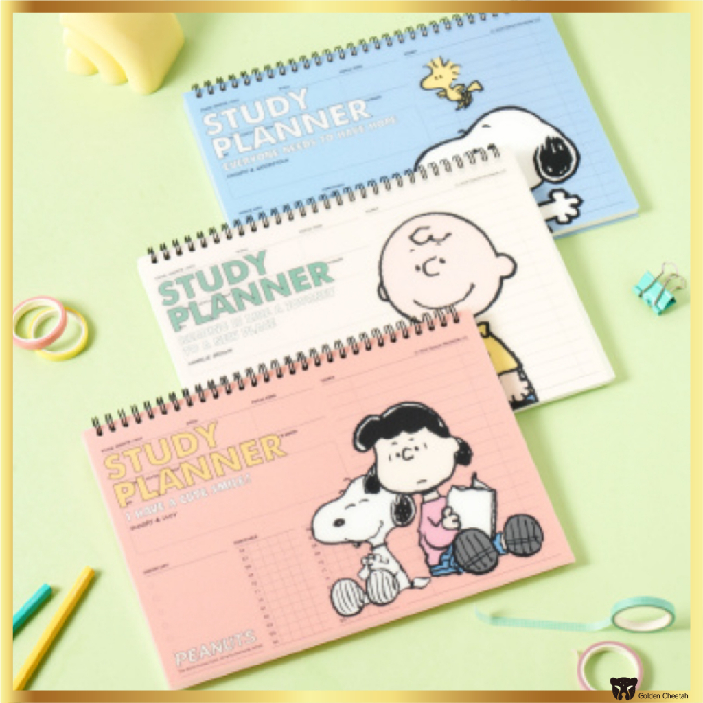 Peanuts B5 Study Planner 80 หน้า Snoopys Charm