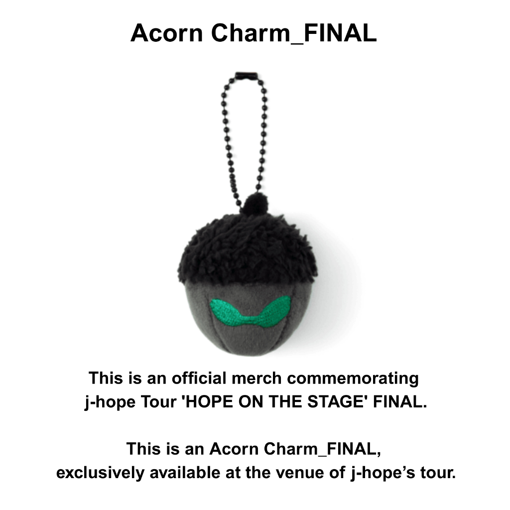 พวงกุญแจ BTS J-Hope Acorn Charm (รุ่นจํากัดอย่างเป็นทางการ)