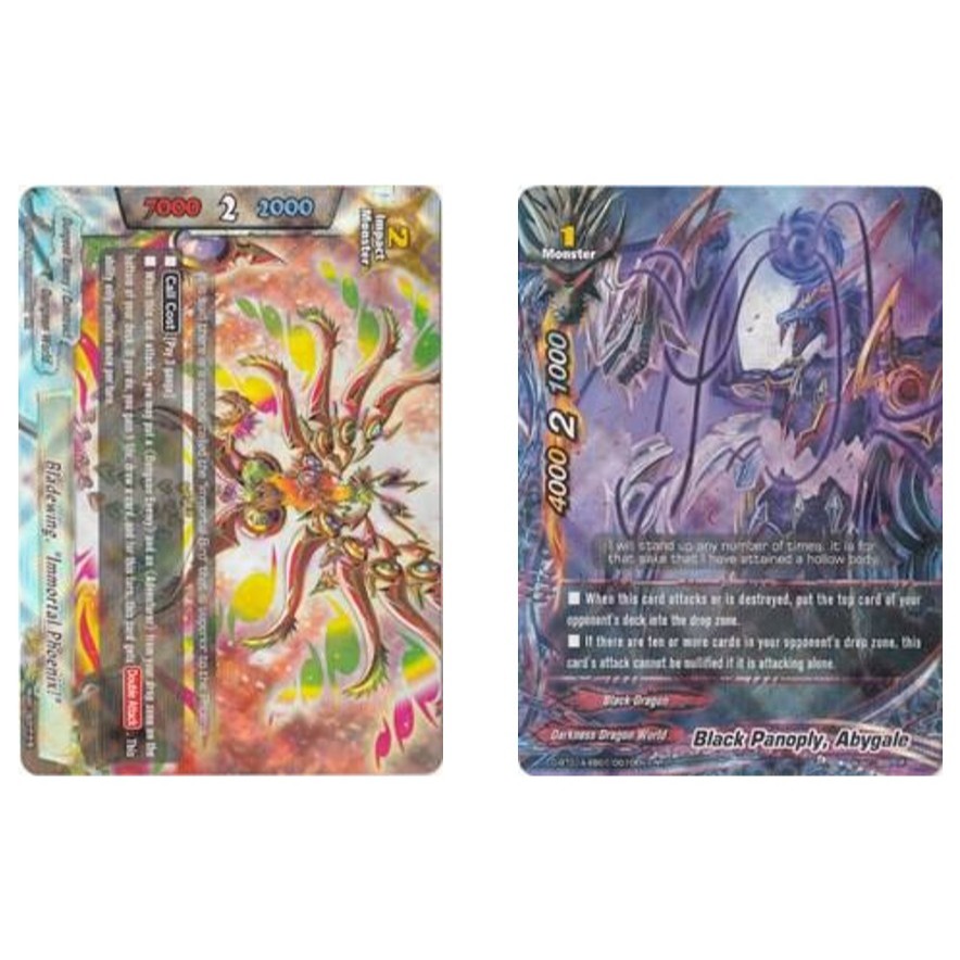 English Buddyfight Bladewing "ฟีนิกซ์อมตะ!" D-BT01A-EB01/0009EN / Black Panoply, Abygale D-BT01A-EB0