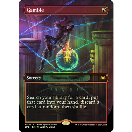 การ์ด EDH PlayTest - Gamble (สีแดง)