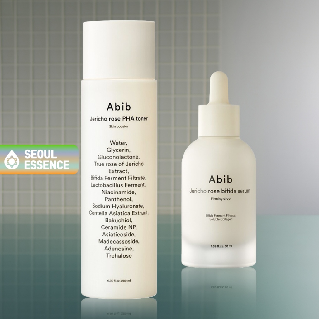 Abib Jericho Rose PHA Toner Skin Booster 200ml / Jericho Rose Bifida Serum Firming Drop 50ml - Bifida Ferment Filtrate คอลลาเจนที่ละลายน้ําได้