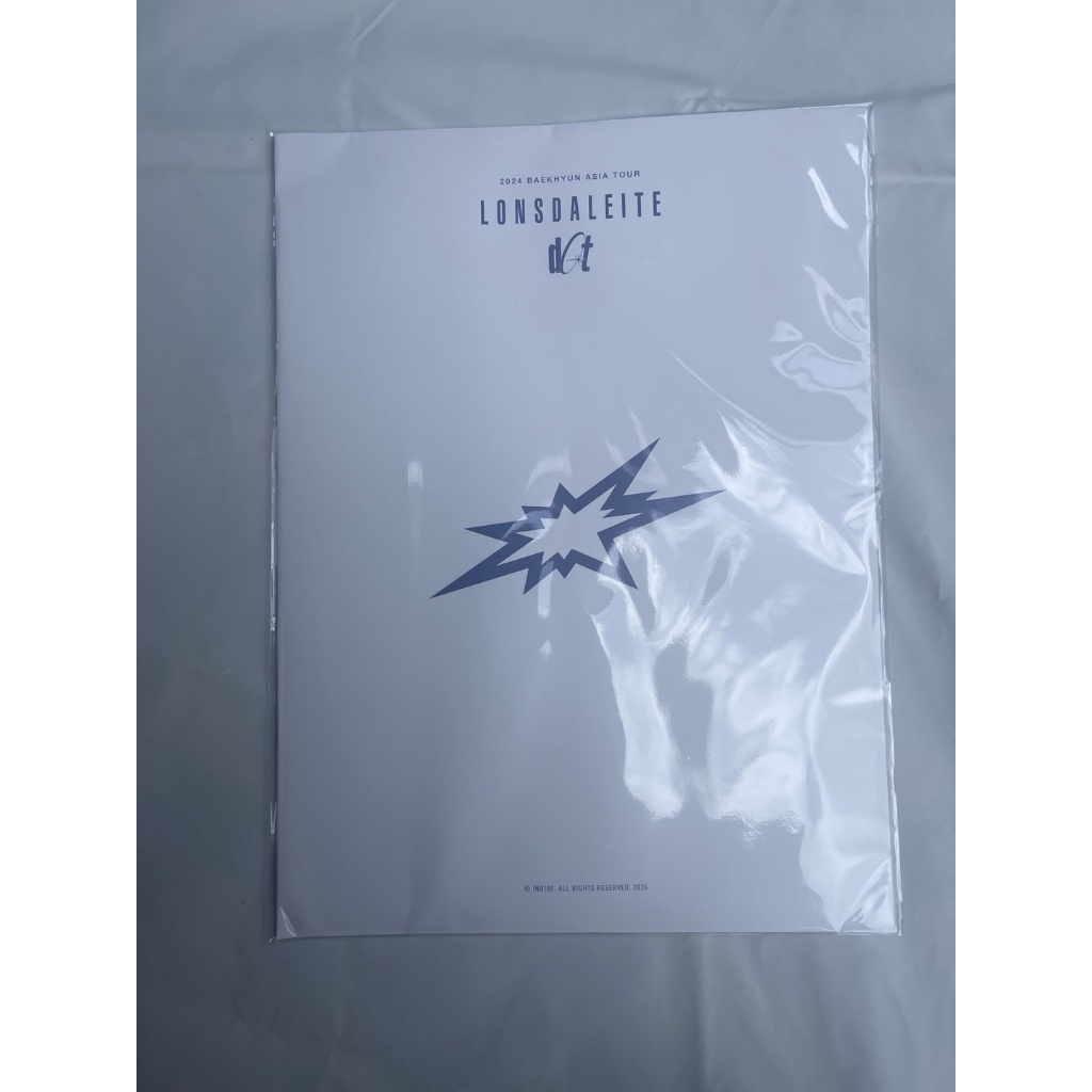 บนมือ) 2024 BAEKHYUN ASIA TOUR Lonsdaleite [dot] ชุดโปสเตอร์ MD อย่างเป็นทางการ