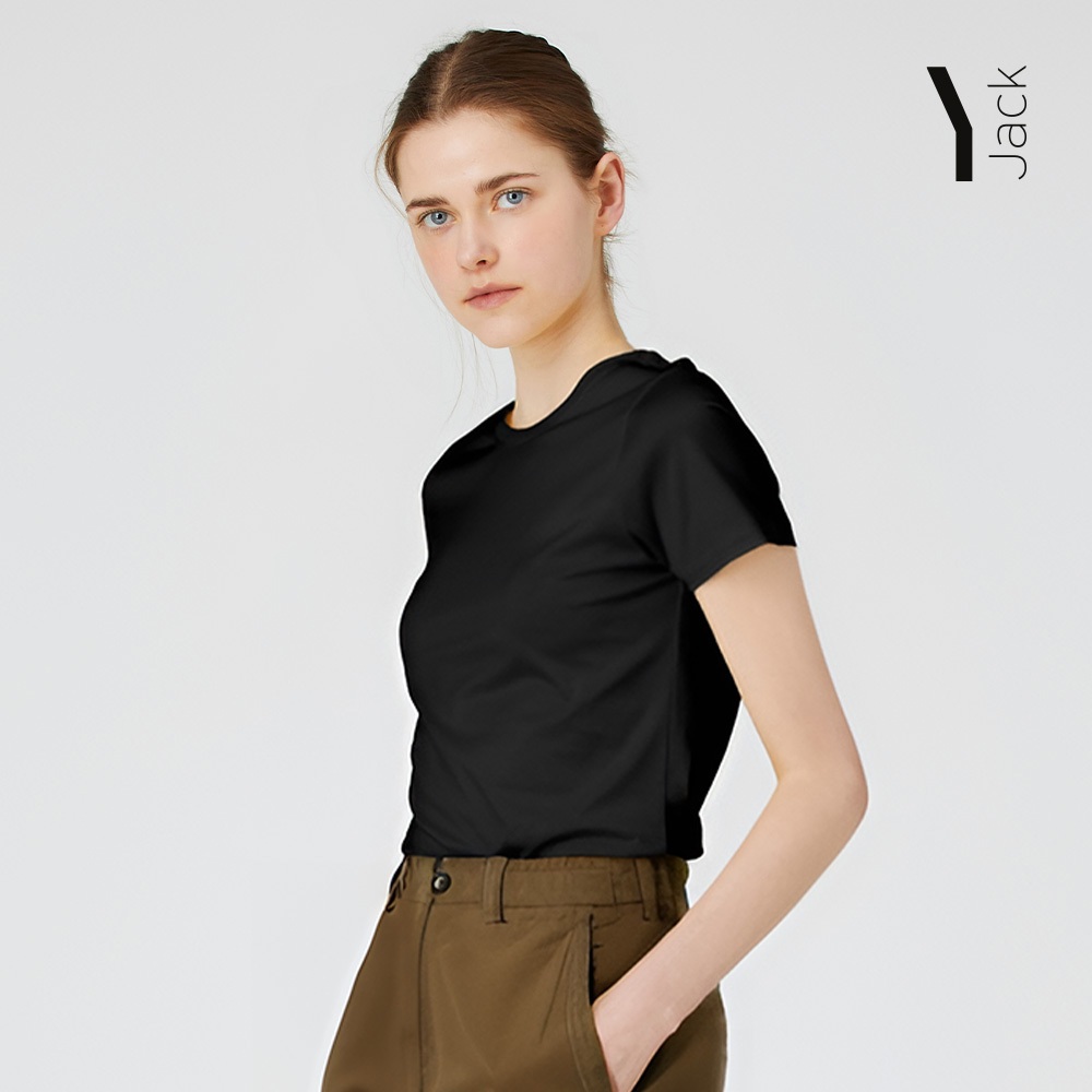 [JACK] คอลูกเรือสลิมฟิต (155gsm)