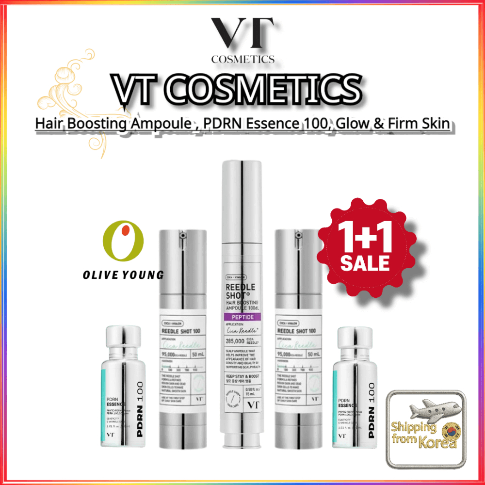 🇰🇷 VT Olive Young August Set – Hair Ampoule, PDRN, Riddle Shot Essence พร้อมของขวัญ