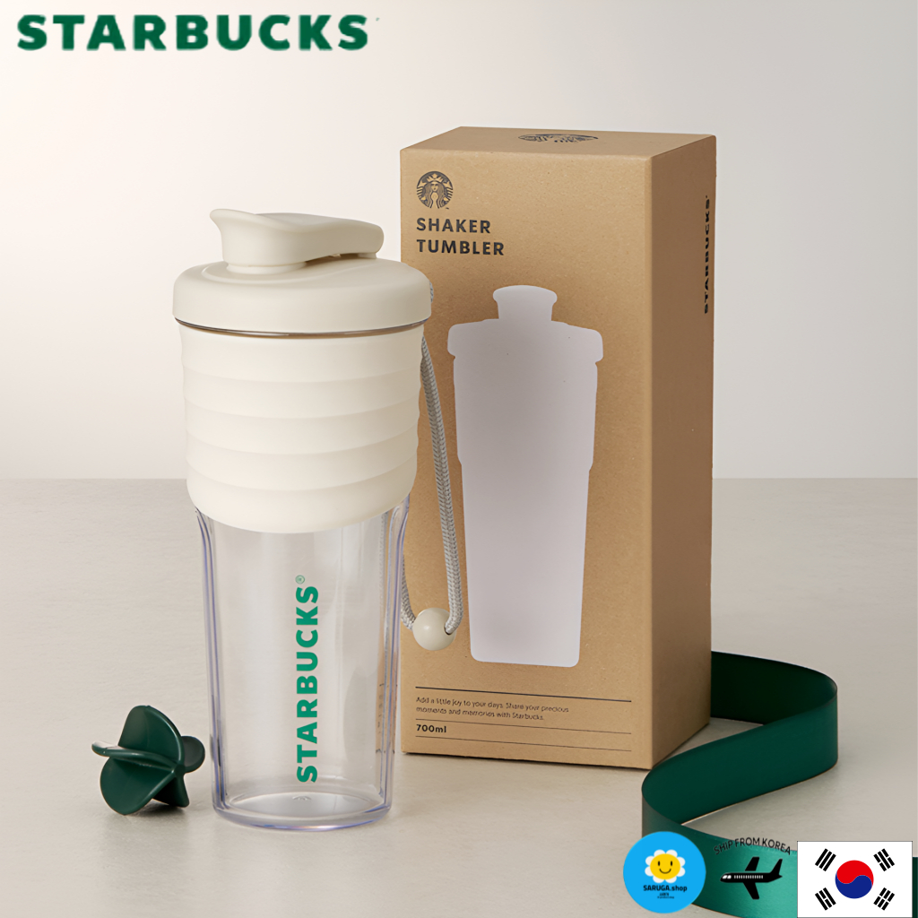 [Starbucks] Daily Shaker 700ml ดีไซน์เพรียวบางความจุขนาดใหญ่พร้อมสายรัดสําหรับเครื่องดื่มเย็น