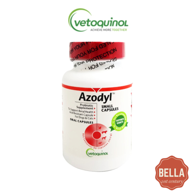 [Vetoquinol] Azodyl Renal (Kidney) อาหารเสริมเพื่อสุขภาพสําหรับแมวและสุนัข 90 แคปซูล