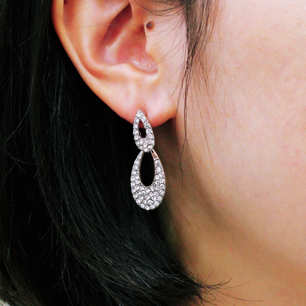 Bnp Jewelry ต่างหูดีไซน์เกาหลี K-Wedding Jewelry ต่างหูแฟชั่น K-Drama