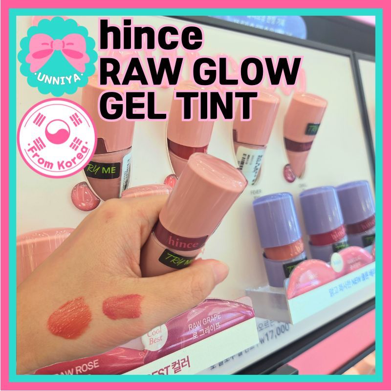 Hince raw glow gel tint 4ml / glow Stained korea tint