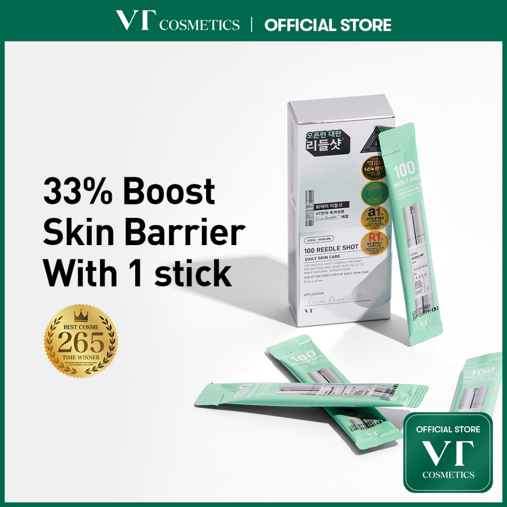 [VT] Reedle Shot Stick Pouch 10EA for Travel & Trial (ต้นฉบับ, คอลลาเจน, เรตินอล, CICA, วิตามิน) [Of