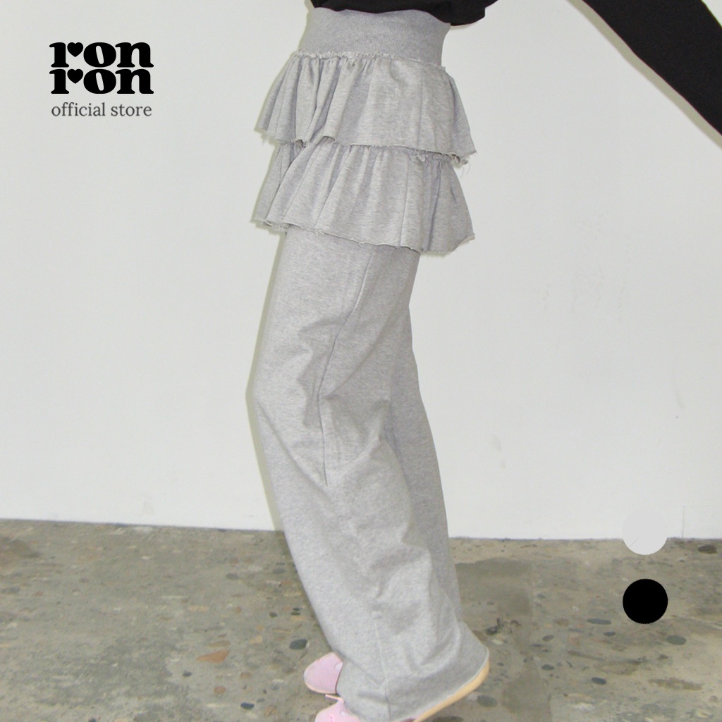 [RONRON] Cancan Ruffle Layered Pantskirt / 2colors