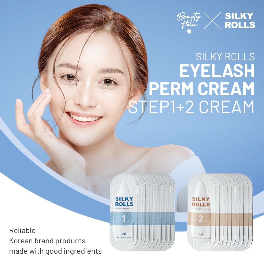 [SILKY Rolls] ครีมบํารุงรอบดวงตา 10 เท่า สเต็ป 1+2 ครีม ดัดเอง สินค้าขายดี สไตล์เกาหลี