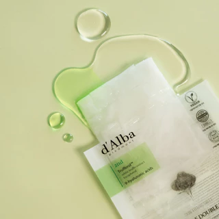 d'Alba White Truffle Double Mask Pack Calming & Hydrating 1PC & 4 PCS in 1 PACK ดัลบา ไวท์ทรัฟเฟิล ดับเบิลมาส์กแพค คาล์มมิ่ง & ไฮเดรทติ้ง