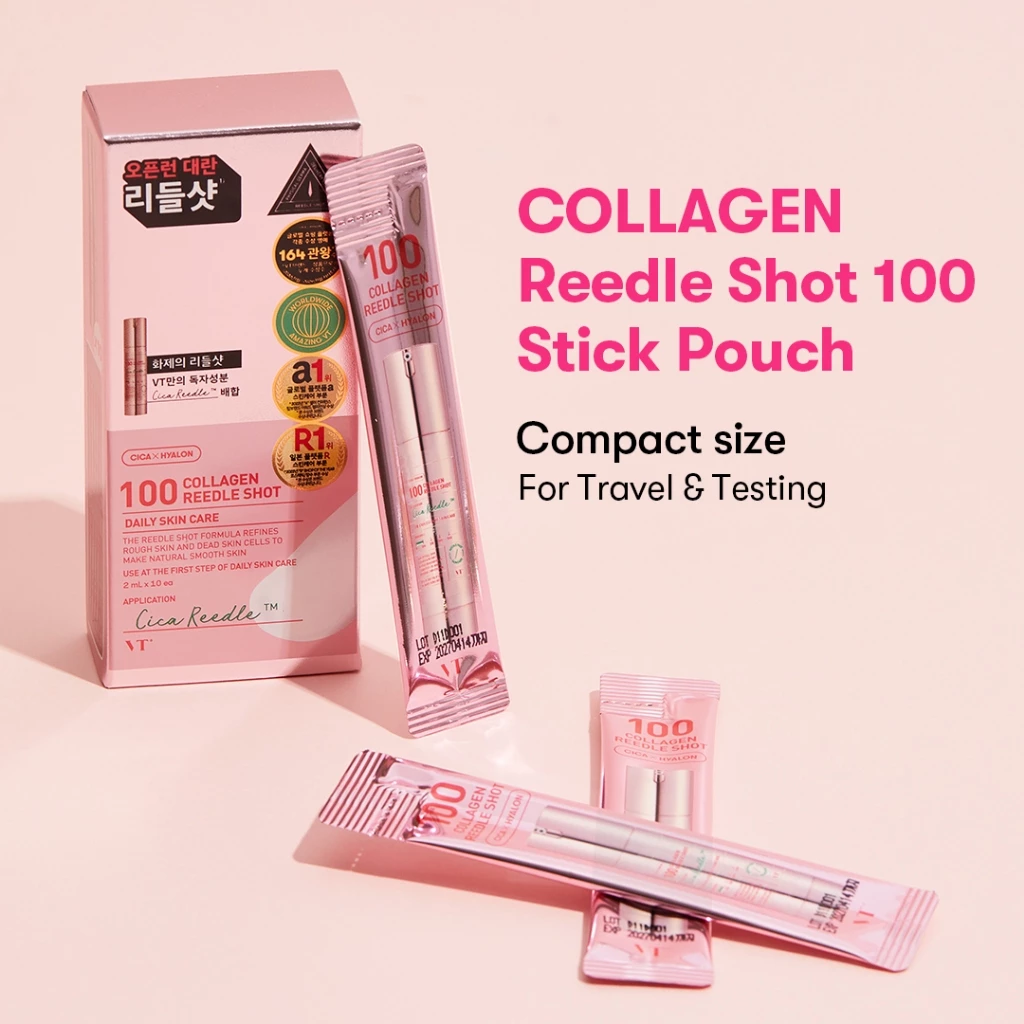 [VT] Reedle Shot Stick Pouch 10EA for Travel & Trial (ต้นฉบับ, คอลลาเจน, เรตินอล, CICA, วิตามิน) [Official Flagship] thumbnail 5