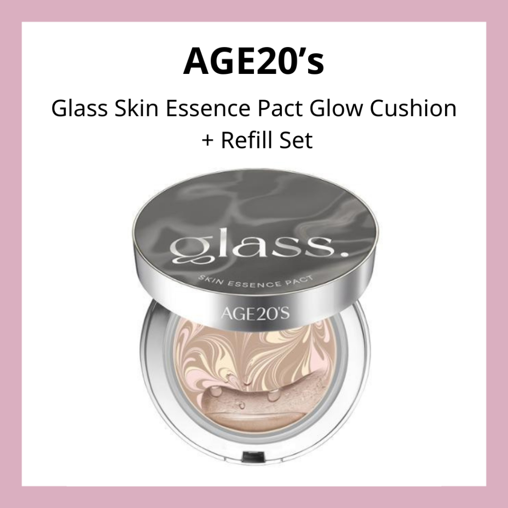 Age 20s Glass Skin Essence Pact Glow Cushion + ชุดรีฟิล