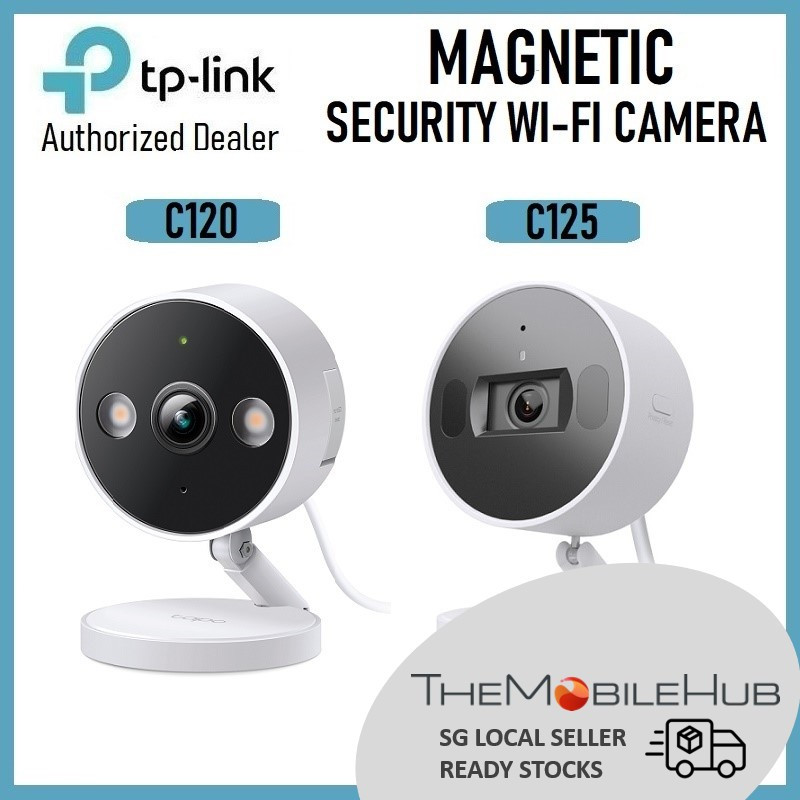 TP-Link Tapo C120 C125 Magnetic Security Wi-Fi กล้องกล้องวงจรปิด 4MP 2K QHD Night Vision การตรวจจับก