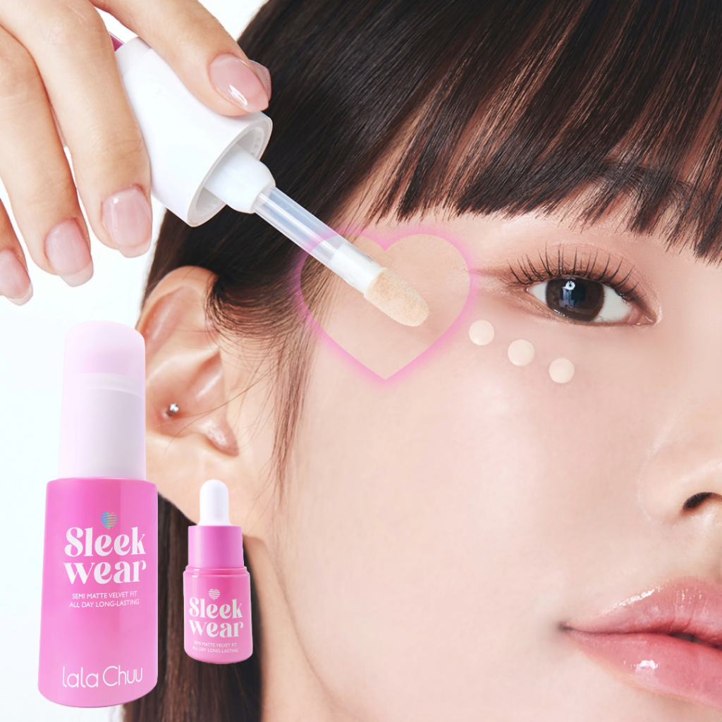 รองพื้น 3 สี LALA CHUU Sleek Wear Foundation - ขนาดปกติ (30g) / ขนาดมินิ (5g)