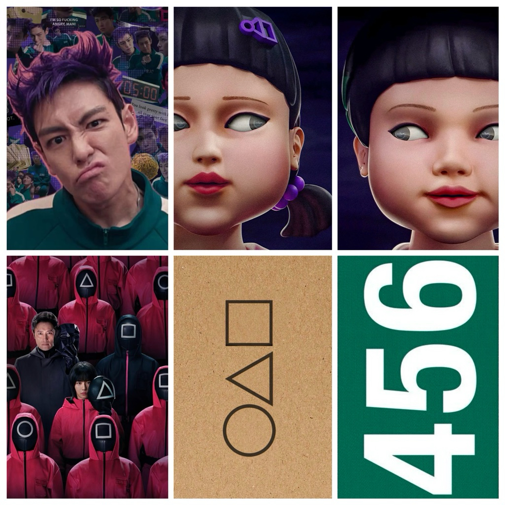 SQUID GAME EZ-LINK CARD สติ๊กเกอร์ / การ์ดเกม INVITE / การ์ด NFC / สติ๊กเกอร์ป้องกันฝาครอบการ์ด / พว