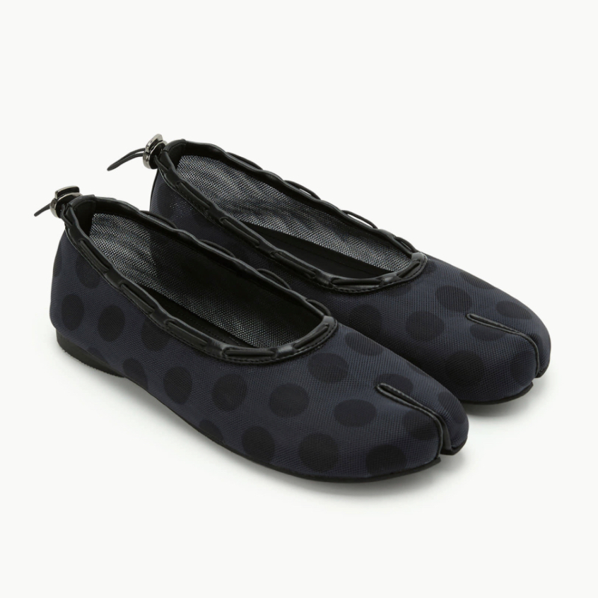 [จากเกาหลี ] PAES Mesh Air String Flat / Dot Black