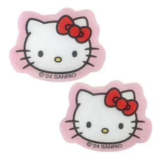 [Sanrio] Kitty/Kuromi/Mymelody Hair Holder Sheet 2P – No Creas Velcro Hair Pad สําหรับกิ๊บติดผม Wash & Makeup