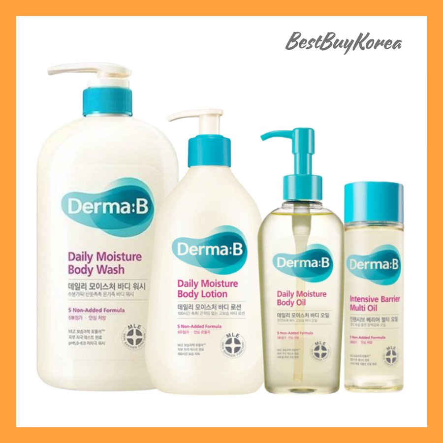 Derma:b Daily Moisture Body Wash/ Lotion/ Multi Oil/ Body cream/ Mild Feminine Foaming Wash