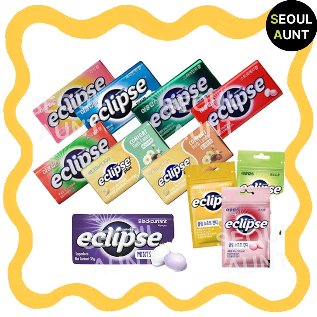 [Eclipse] *ใหม่* Eclipse ลูกอมปราศจากน้ําตาล 11 ชนิด / Mint Spearmint Peach Blackcurrant Starwberry 