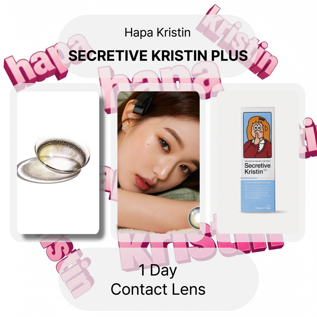 [ฮาปา คริสติน] 1 วัน <SECRETIVE PLUS KRISTIN> (สีมะกอก)(13.5mm)(10P) ซีเคร็ททีฟ คริสติน