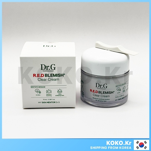 Dr G Red Blemish Clear Cream 70ml 5 cica complex พร้อม FREEBIES
