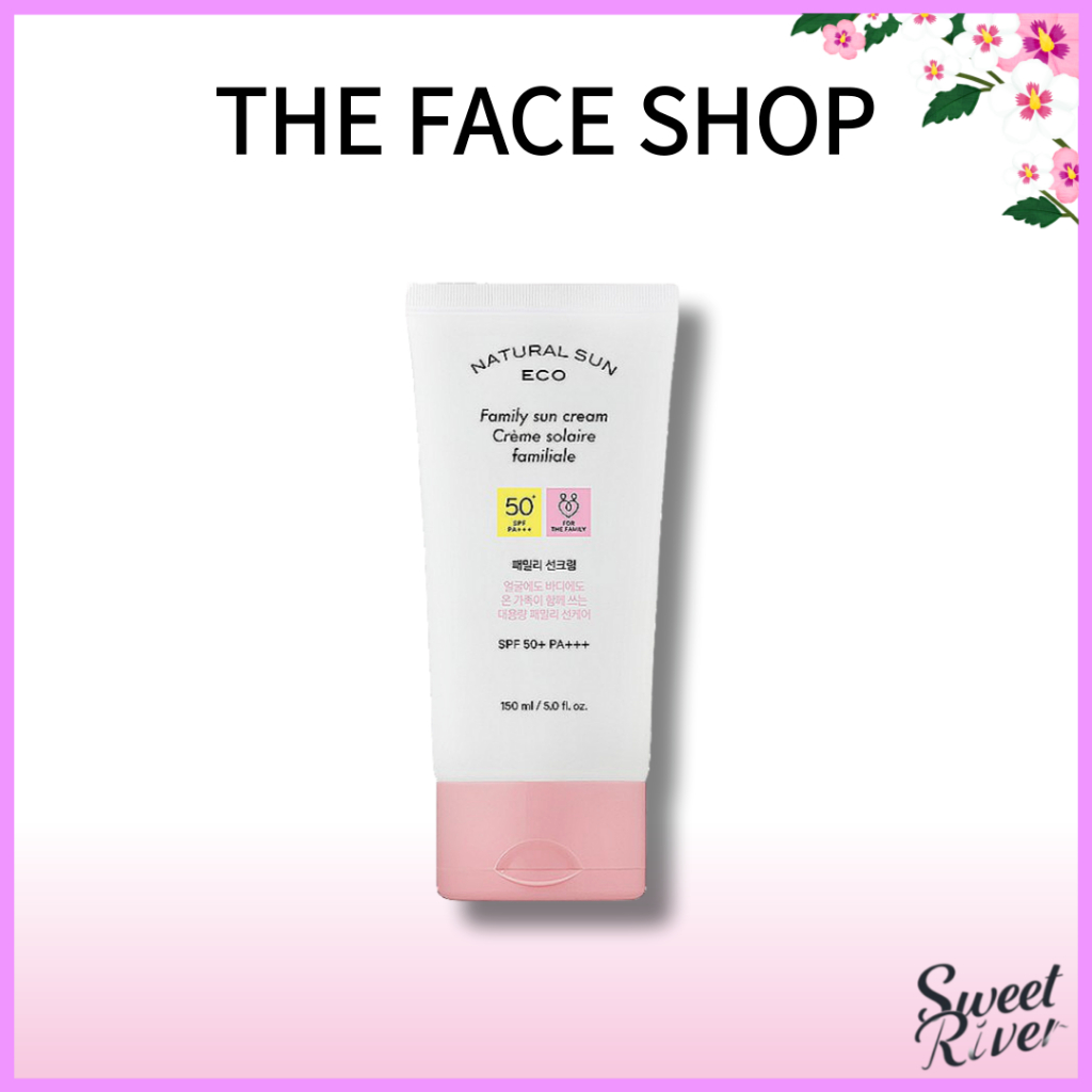 [THE FACE SHOP] Natural Sun Eco Family Sun Cream 150ml - จัดส่งจากเกาหลี