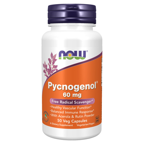 [NOW Foods] Pycnogenol 60mg | แคปซูลผัก 50 แคปซูล | จัดส่งจากกรุงเทพเกาหลี