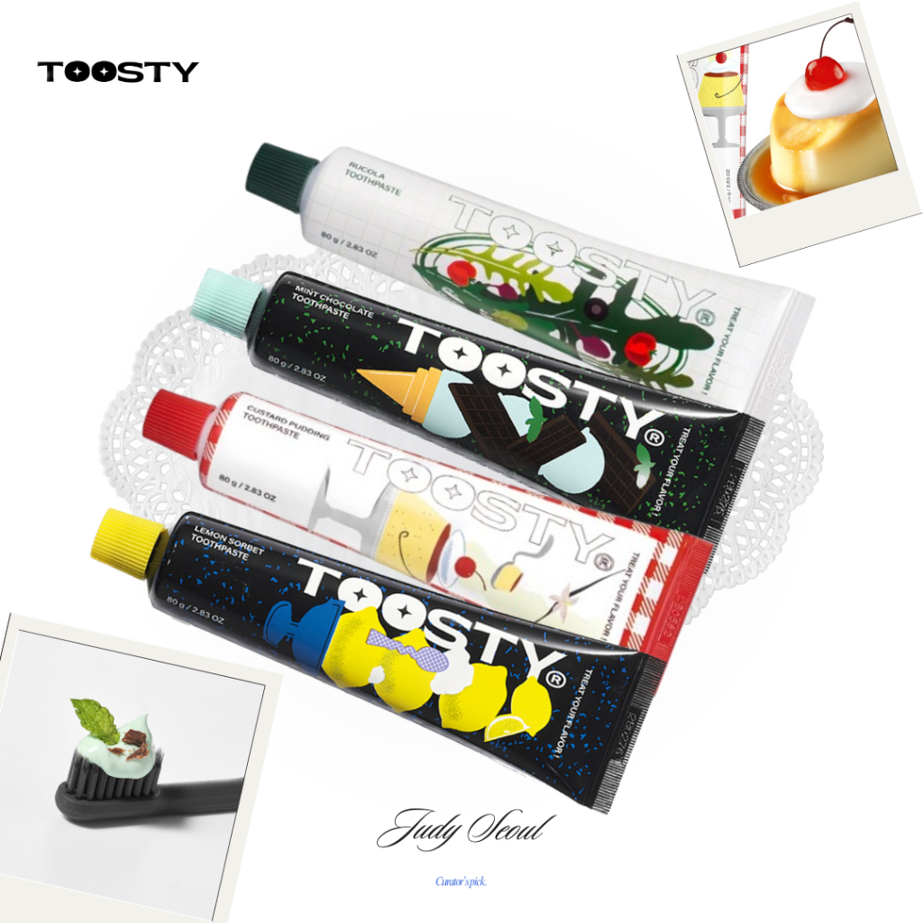 Toosty ´- ยาสีฟัน Yummy Toothpaste ช็อกโกแลตมิ้นต์, พุดดิ้งสังขยา, เลมอนซอร์เบต์ ฟันขาว, ป้องกันฟันผุ, ปากหอมสดชื่น