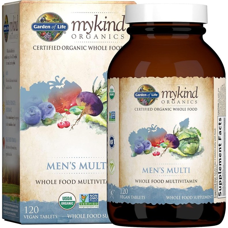 [ผลิตในสหรัฐอเมริกา] Garden of Life mykind Organics Mens Multivitamin Vegan Tablets