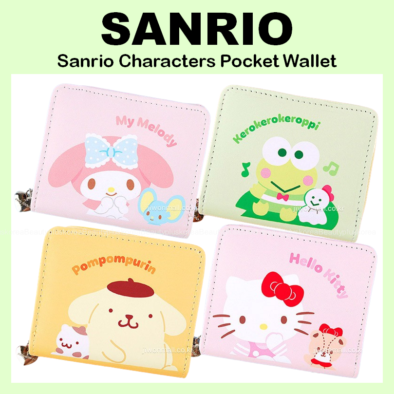 [Sanrio] Sanrio Character Pocket Wallet (มายเมโลดี้ / Keroppi / Pompompurin / Kitty)