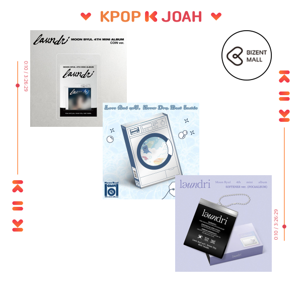 [POB](COIN/ SOFTENER/LAUNDRY ver.) MOON BYUL (MAMAMOO) [laundri] 4th MINI ALBUM (21st Aug.2025)