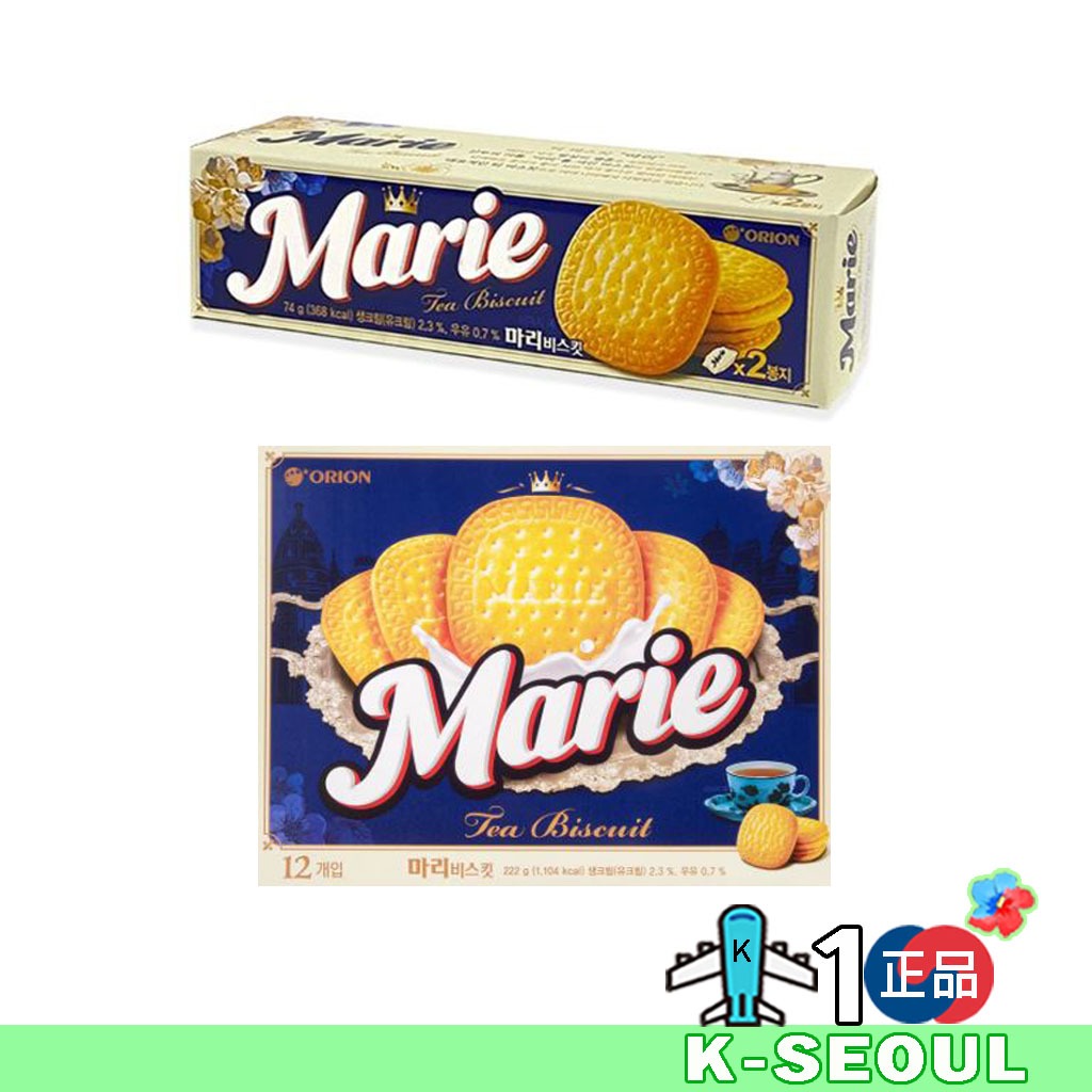 [K-Snack] Orion Marie Biscuits British Royal Soft Milk Biscuit Tea Biscuit 74g/222g