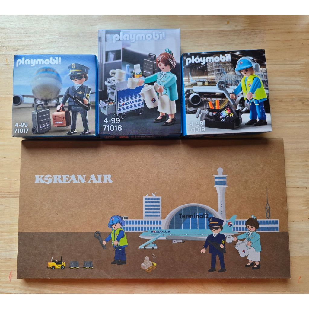 Playmobil Korean Air 4 ชิ้น ชุด 7919 71018 71017