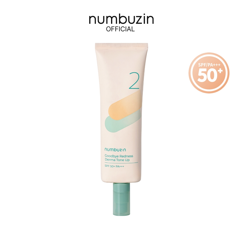 numbuzin No.2 Goodbye Redness Derma โทนอัพ 50 มล. โทนอัพเบอร์ 2 โทนอัพครีมปกปิดรอยแดง SPF 50+ PA+++