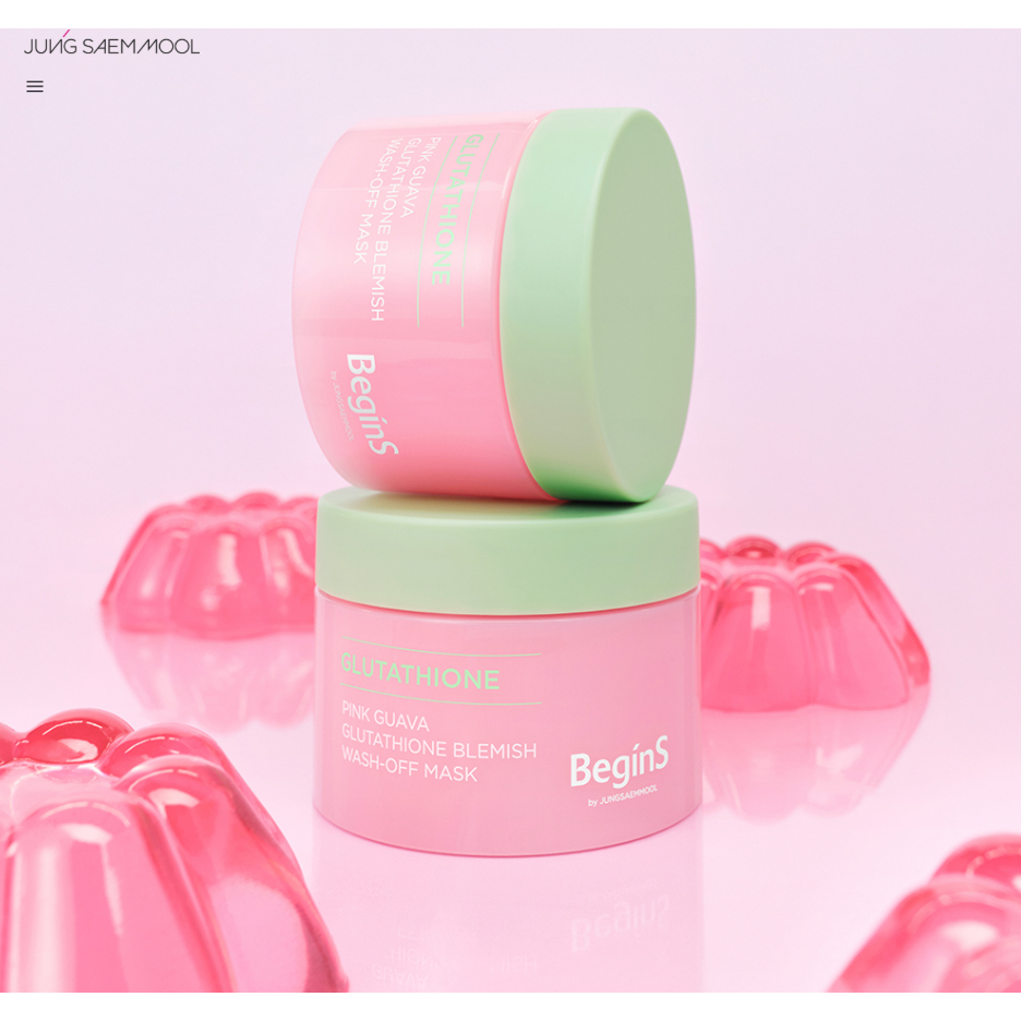 [K-Beauty] JUNGSAEMMOOL Begins Pink Guava Glutathione Blemish Wash-off Mask