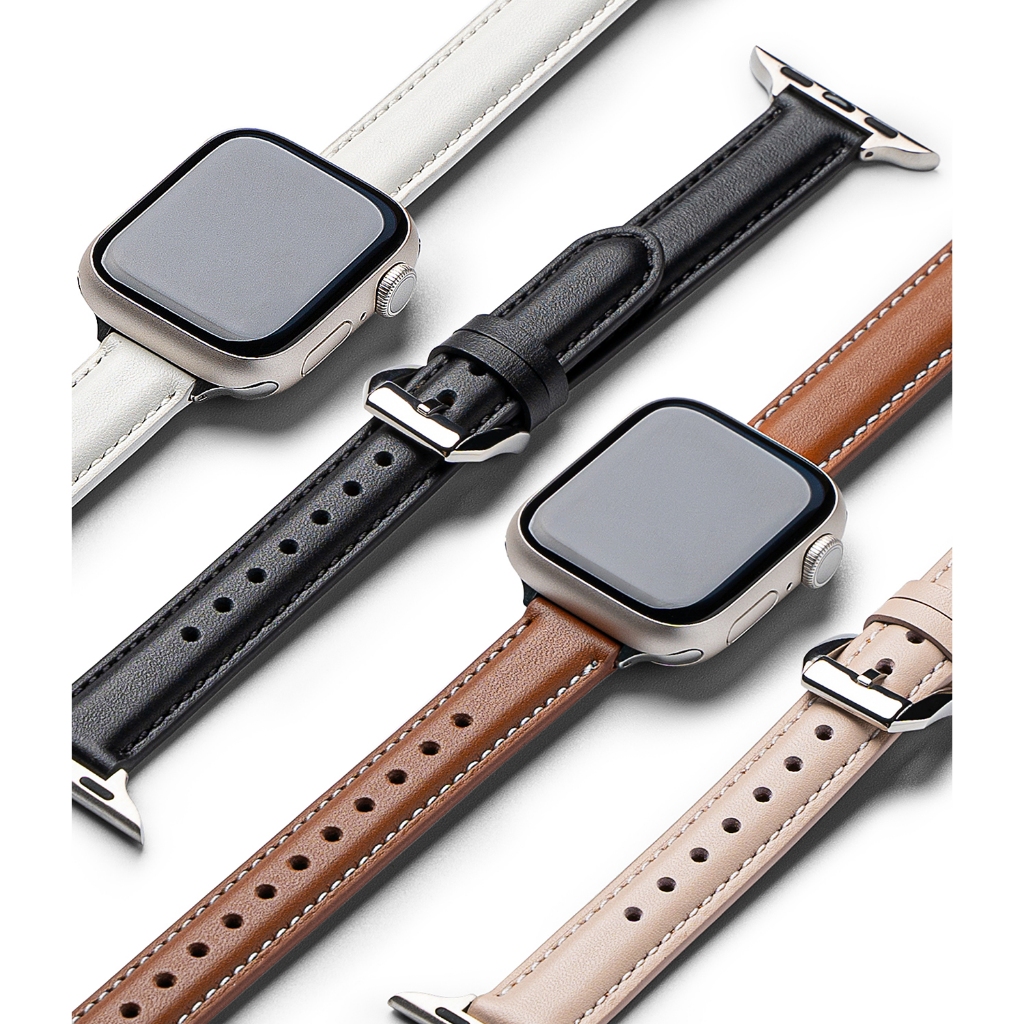 Ringke Leather One Padded Slim สําหรับ Apple Watch Series สายนาฬิกาสมาร์ทวอทช์ที่สวยงามและมีสไตล์ ราคา ถูกที่สุด ดีลบีเคเค