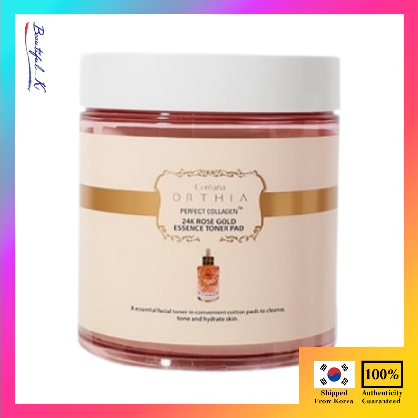 Coreana ortia perfect collagen 24k rose gold essence toner pad _Beautiful_K